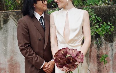 The Bride Wore a 1930s Silk Nightgown From Their Closet for This Intimate California Wedding