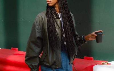 Everywhere I Look Stylish Londoners Are Wearing This Chic Leather Jacket—Now, It’s Back in Stock