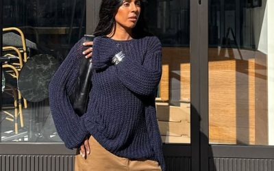 Everywhere I Look, Fashion People Are Wearing Jeans With One of These 5 Knitwear Colours