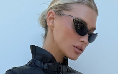 Yes, Leather Pants Are “In,” But Elsa Hosk Knows They Look Chicest Styled Like *This*